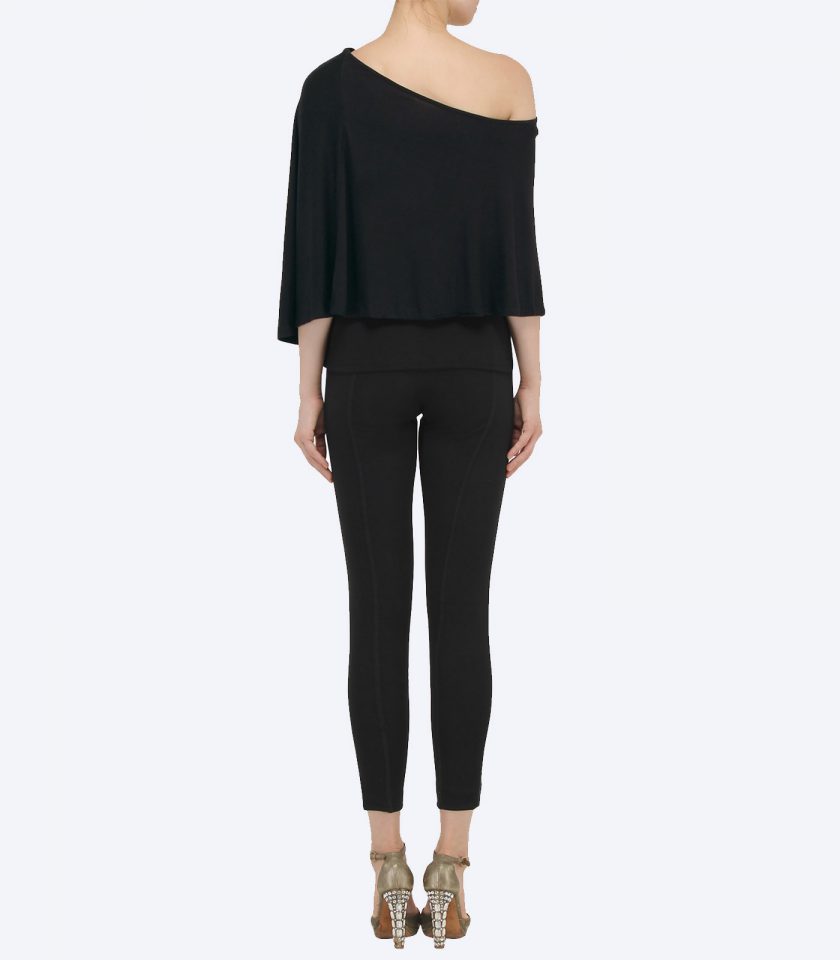 Black Off Shoulder Cape - Image 2