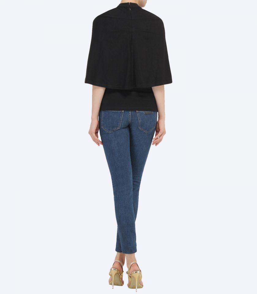 Embellished Cape with Matching Inner Set - Image 2