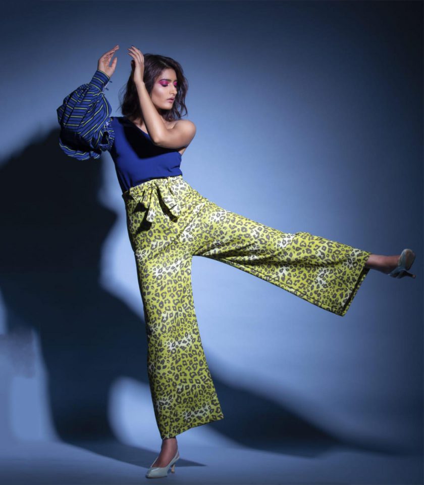 Animal Print Wide Legged Pants