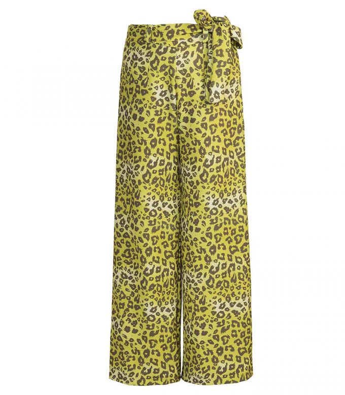 Animal Print Wide Legged Pants