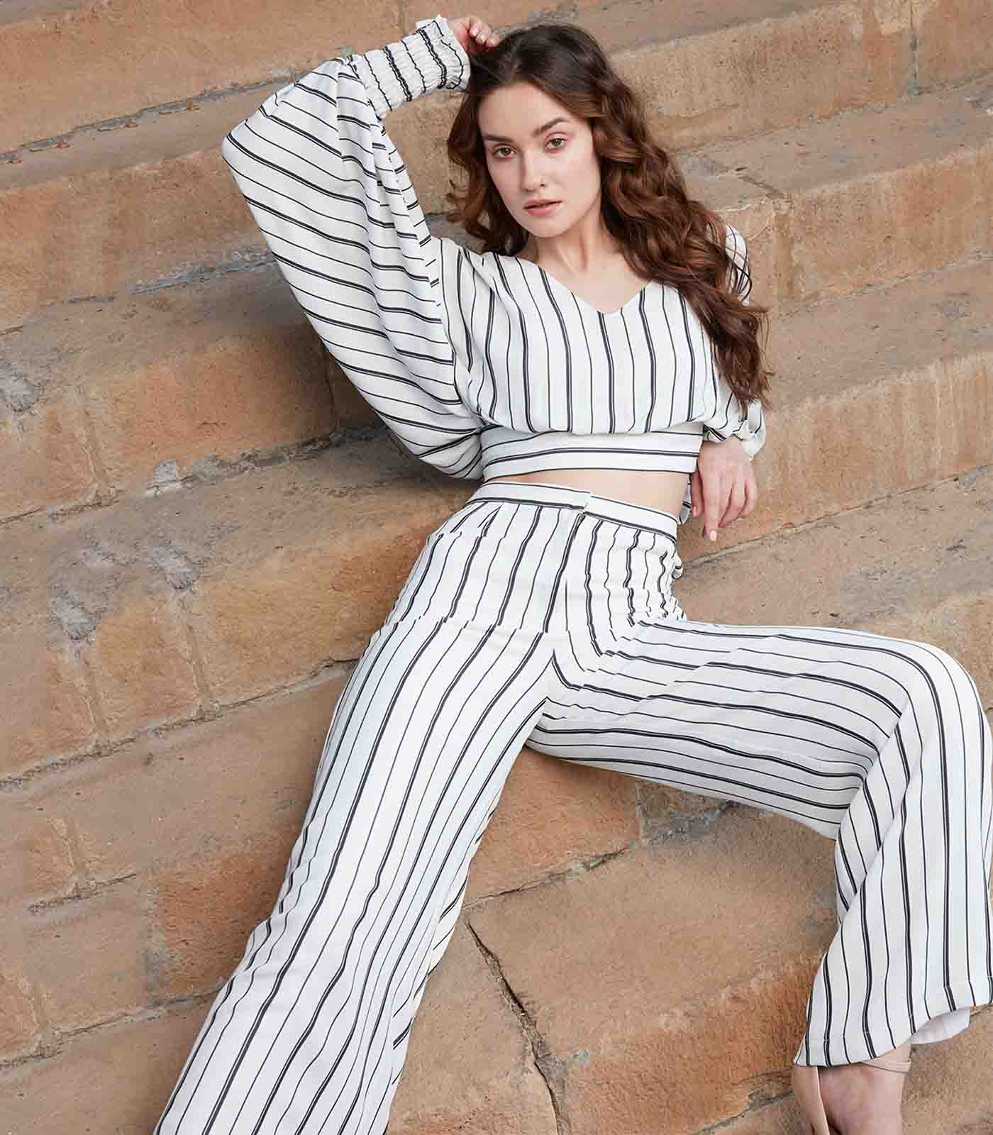 Extra Tall Polyester Striped Pants Summer/Spring – The Elevated Closet